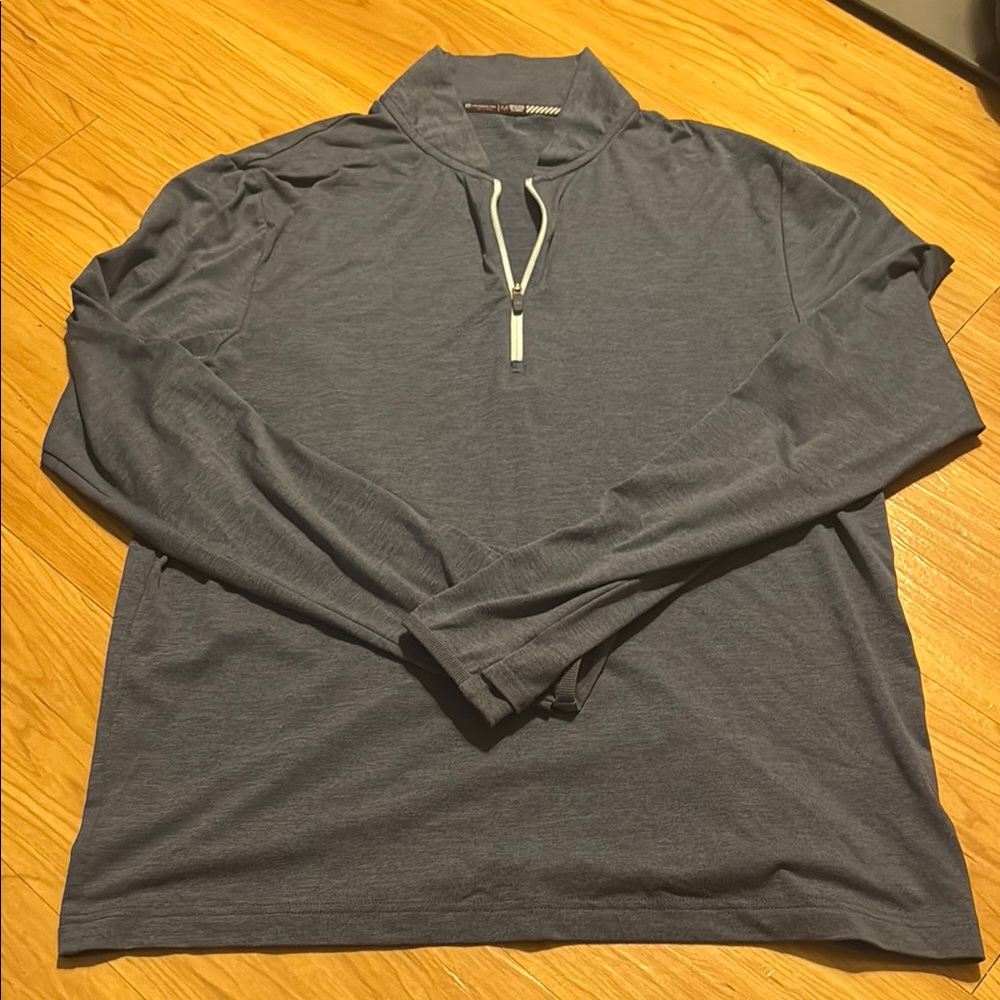 Southern Tide Men's Blue Quarter-Zip Shirt